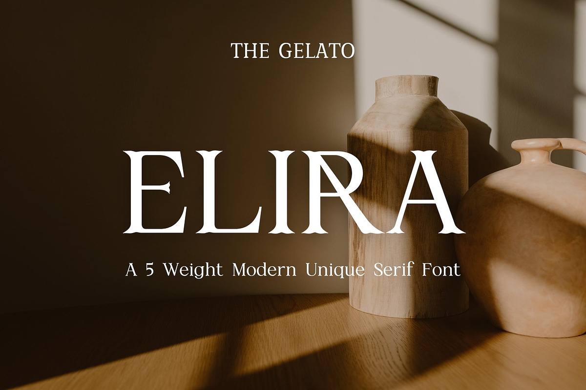 ELIRA | Modern Elegant Serif, a Serif Font by The Gelato Type (Photo 1 of 12)