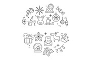 90 winter outline icons, a Graphic by Mallinka (Thumbnail 6 of 8)