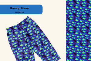 Moody Bloom, a Pattern Graphic by AnnaEshka