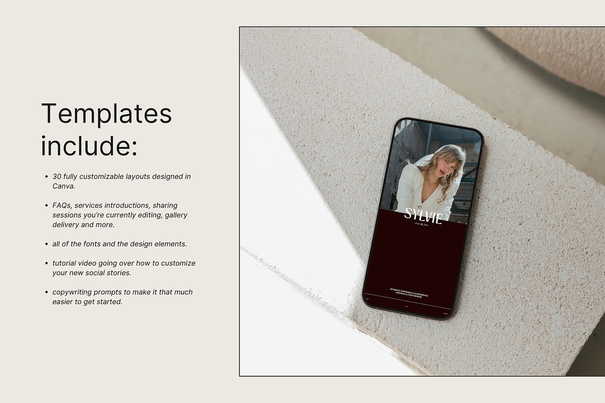 Editorial Canva Instagram Templates, a Social Media Template by Seventh Made (Photo 3 of 3)
