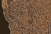 Woodland Bear and Deer Botanical, a Pattern Graphic by NayaChu (Thumbnail 5 of 9)
