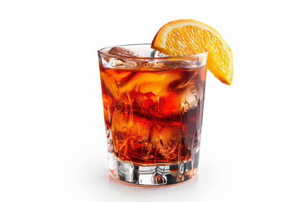 A classic Negroni cocktail