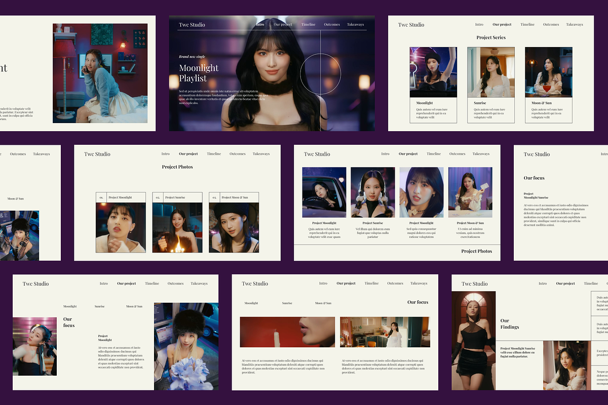 Moonlight Sunrise Presentation, a Presentation Template by Out of Context (Photo 2 of 9)