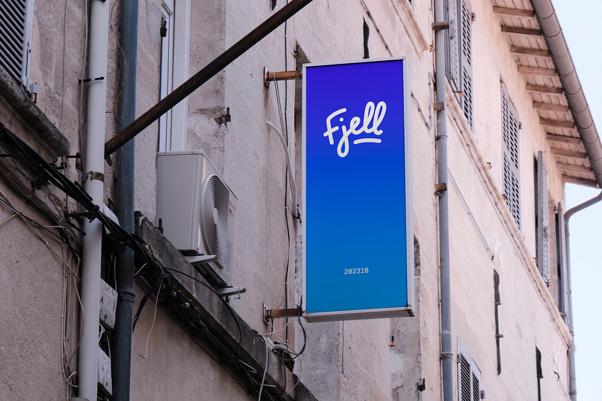 Vertical Wall Sign Mockup, an Advertising Mockup by Sander Evers (Photo 3 of 3)