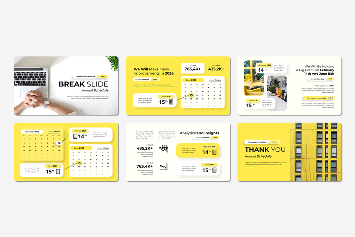 Annual Schedule - Google Slides, a Presentation Template by QR Design Studio (Photo 3 of 3)