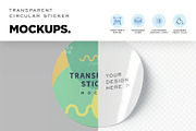 Glossy Sticker Mockup Set, a Packaging Mockup by megostudi0 (Thumbnail 5 of 6)