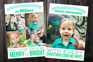NOEL: 5x7 Xmas Card Template