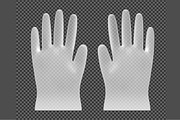 Transparent white nitrile gloves, a Packaging Mockup by Kseniia_designer's shop (Thumbnail 1 of 4)