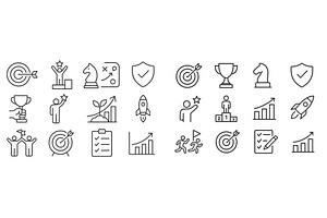 Collection of vector icons, a Finance Illustration by ZinetroN
