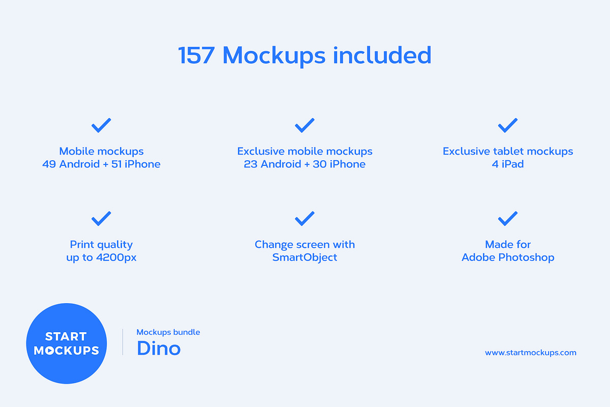 Mockups bundle Dino - 157 Mockups, an iPhone Mockup by StartMockups.com (Photo 2 of 7)