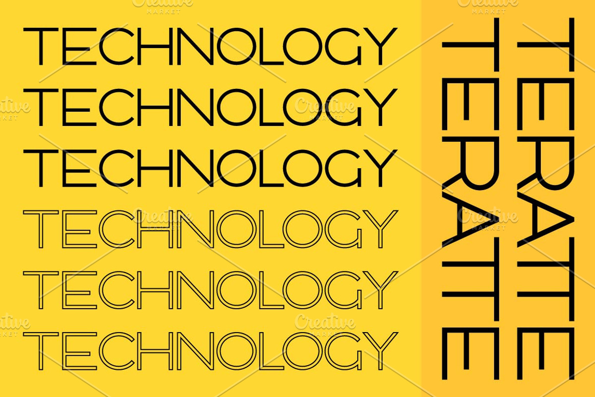 Teratte Minimalist Logo Font, a Sans Serif Font by Artiveko (Photo 8 of 10)