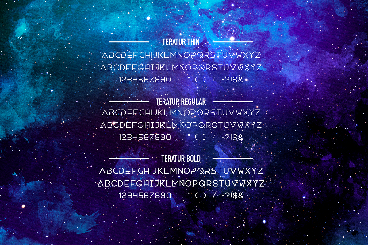 Teratur Typeface ( 3 Font) preview 3