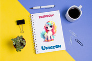 Big bundle of Cute unicorns. TShirt, an Animal Illustration by KENO Mascots (Thumbnail 9 of 10)