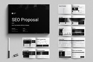 SEO Proposal Template Landscape, a Brochure Template by E-Type
