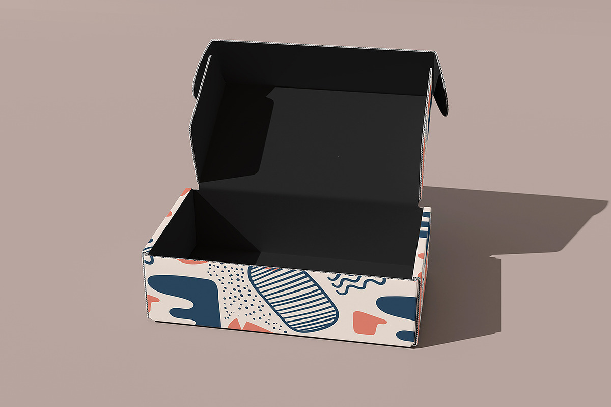 Cardboard Box Mockup, a Packaging Mockup by AnagramDesign (Photo 3 of 6)