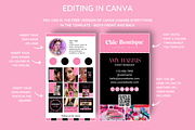 Business Card Template for Business, a Business Card Template by SunshineStudioBoutique (Thumbnail 4 of 9)