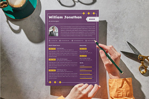 Creative CV Resume UI UX Designer V1