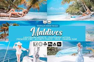 Maldives Presets, Photoshop Actions