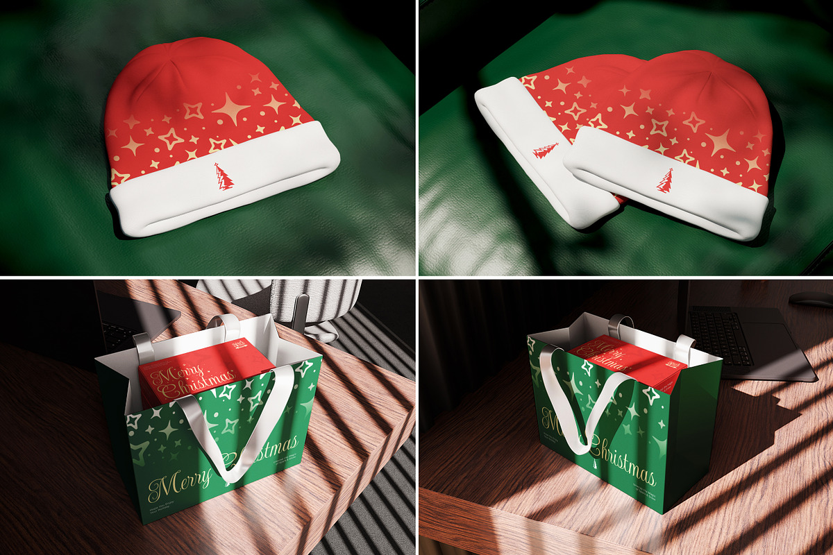 34 Christmas & New Year Mockups, an Advertising Mockup by Vitora Mockup (Photo 10 of 11)