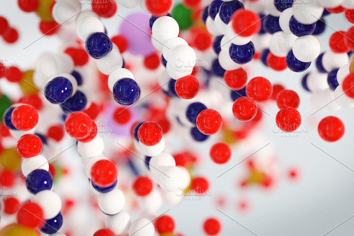 Abstract chemistry background containing molecule, chemistry, and atom, a School & Education Photo by Larser (Photo 2 of 2)
