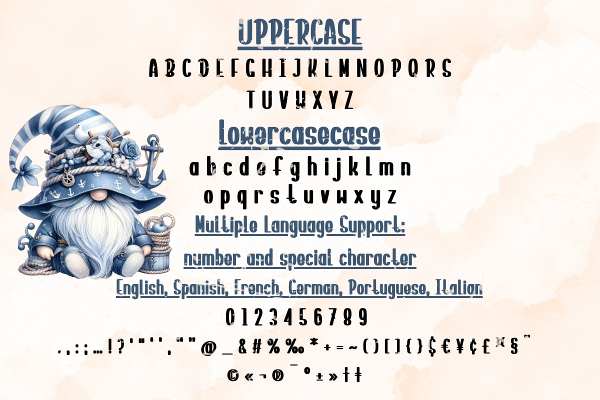 Nautical Miles - Handwritten, a Handwritten Font by Charmingbear59.design (Photo 5 of 5)