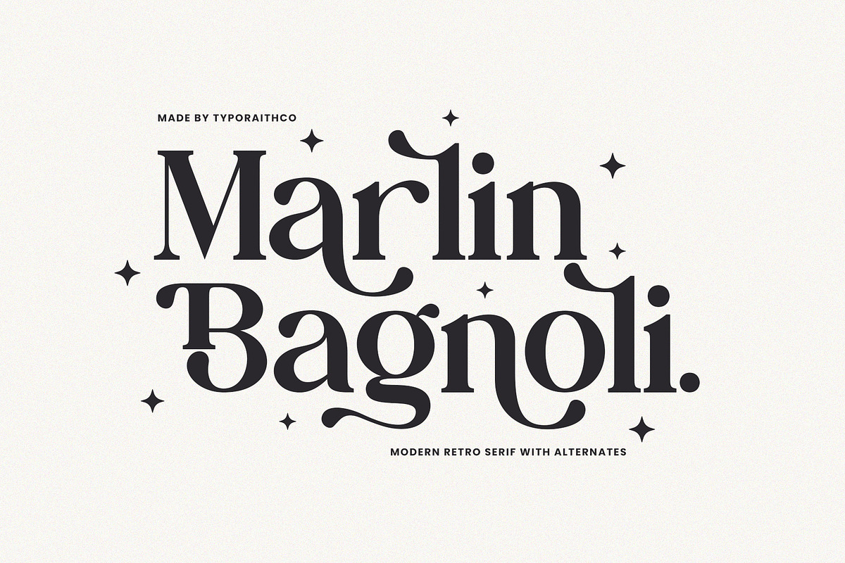 The Cherine | Modern Retro Serif, a Serif Font by Typoraith Co (Photo 3 of 10)