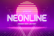 Neonline, a Symbol Font by Ditatype (Thumbnail 1 of 10)
