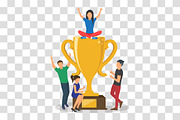 Cup trophy,Golden bitcoins, a Background Graphic by Tomass2015 (Thumbnail 1 of 4)
