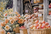 Watercolor Farmhouse Wall Art Set, a Decorative Illustration by PrintablesByFranklyn (Thumbnail 10 of 10)