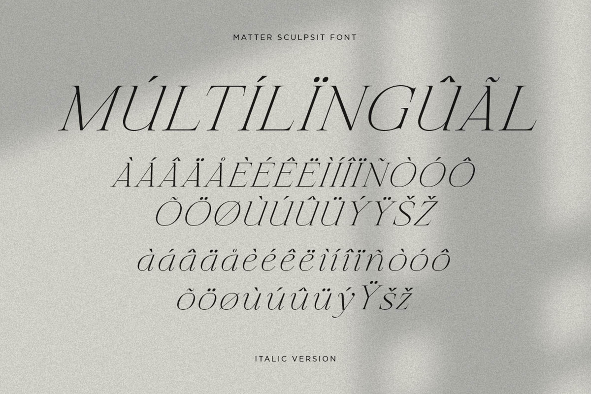 Matter Sculpsit | Modern serif, a Serif Font by Pentagonistudio (Photo 11 of 12)