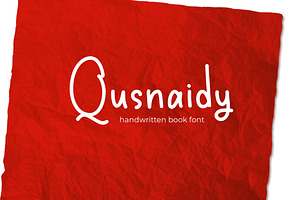 Qusnaidy - Handwritten Book Font