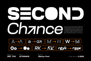 Glancyr Modern Geometric Font