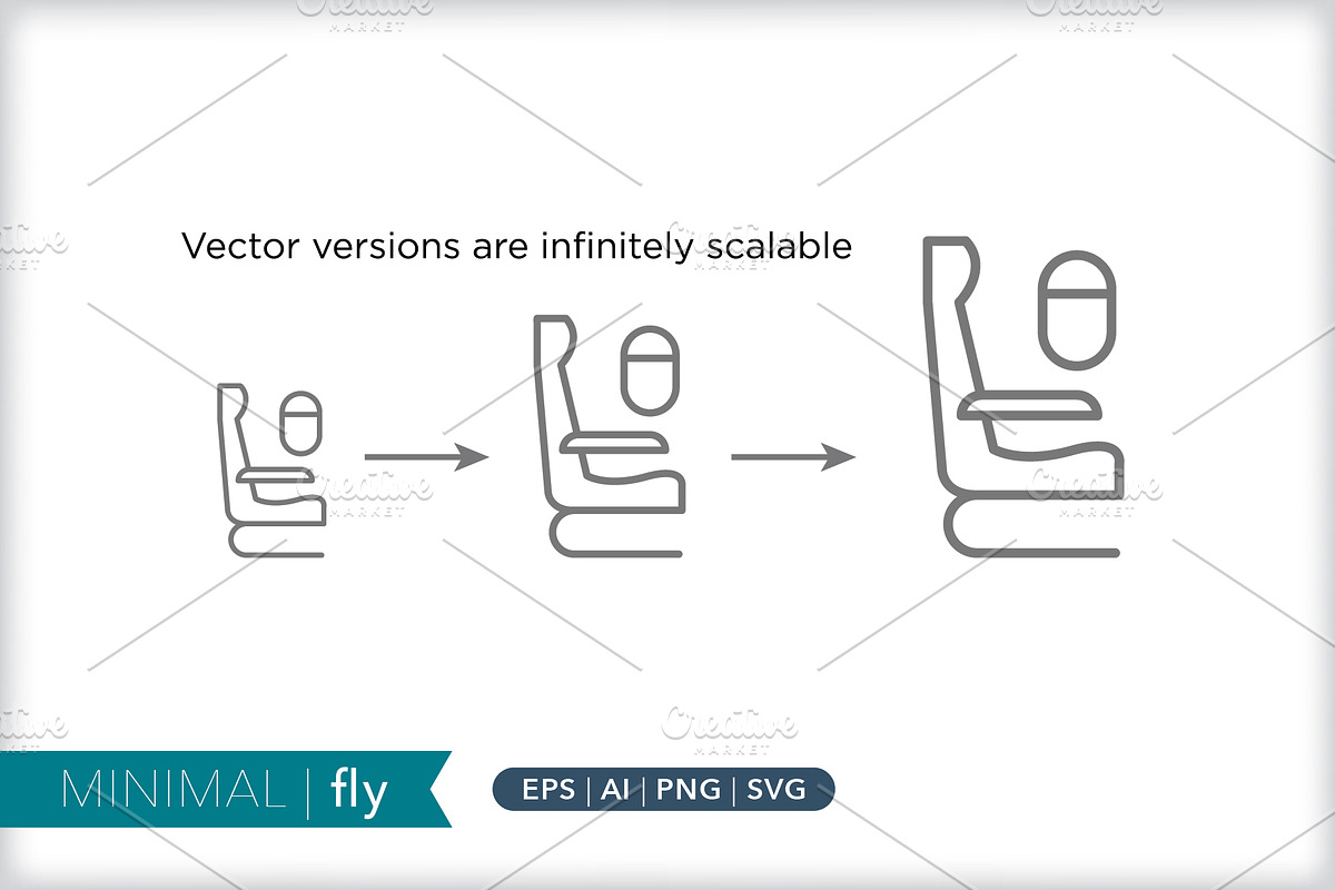 Minimal fly icons, an Outline Icon by Picture Window (Photo 4 of 5)