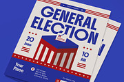 General Election Day Flyer, a Flyer Template by graphicook (Thumbnail 2 of 3)