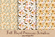 Fall Floral Patterns Seamless, a Pattern Graphic by Chus Moreno Studio (Thumbnail 3 of 8)