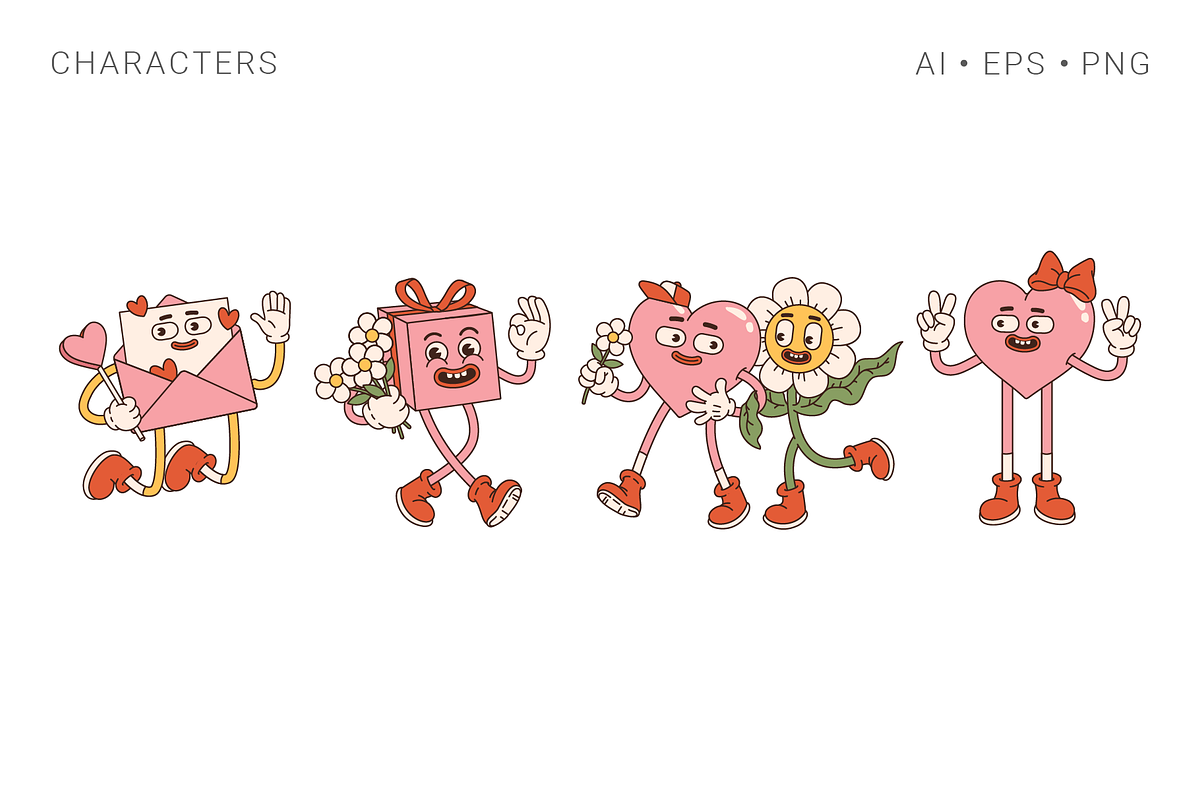 Groovy Valentine's Day, an Illustration by Martyshova (Photo 5 of 18)