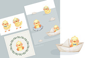 Baby Ducks watercolor set, an Animal Illustration by Estudio 812 (Thumbnail 4 of 8)