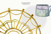Watercolor Boho Clipart, a Decorative Illustration by OllyKo Art (Thumbnail 5 of 7)