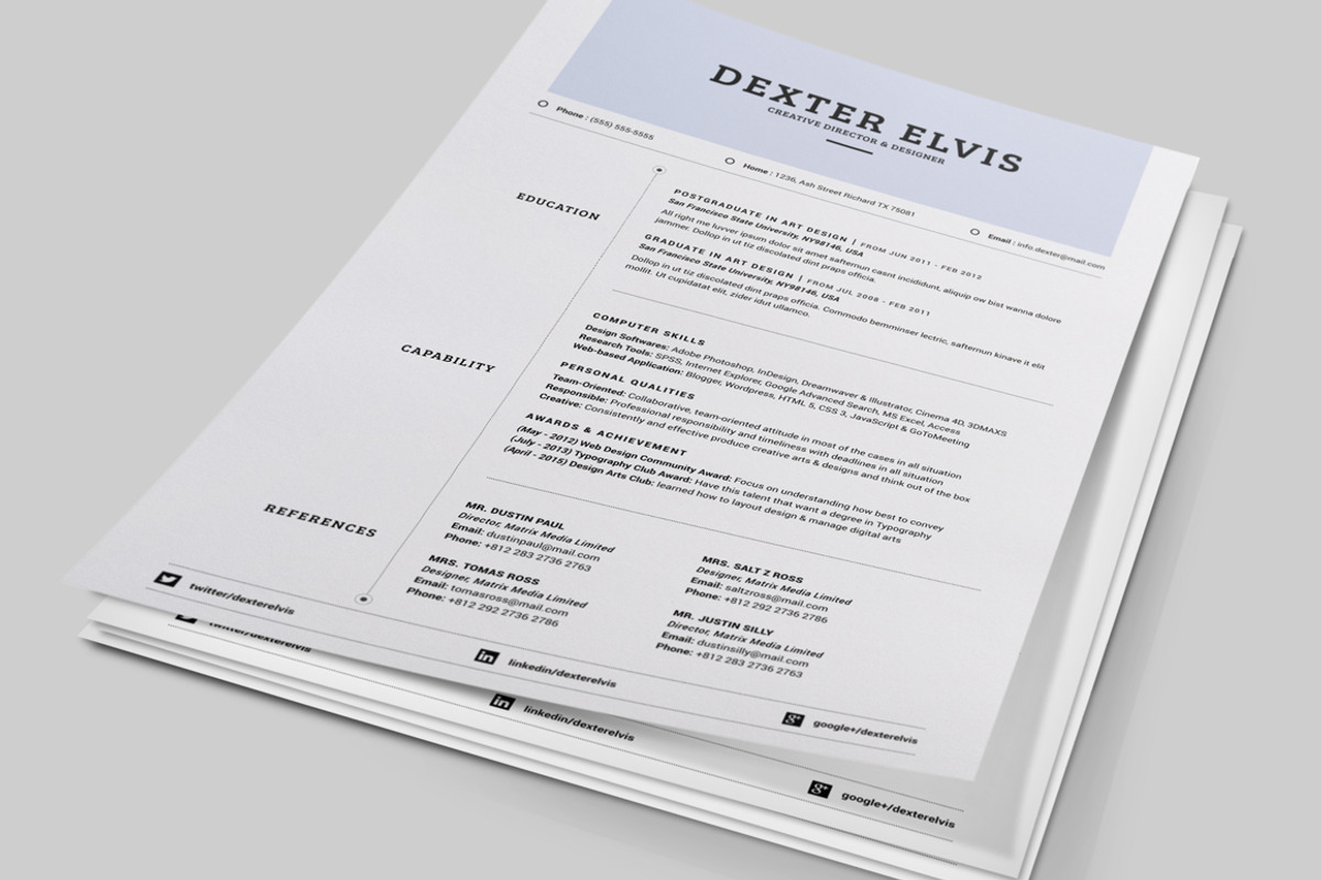Best Sellers 2 Pages Powerful Resume, a Resume Template by SNIPESCIENTIST (Photo 5 of 7)