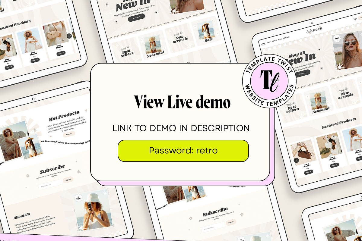 Neutral Squarespace Template Store, a Squarespace Template by Template Twist Shop (Photo 2 of 10)