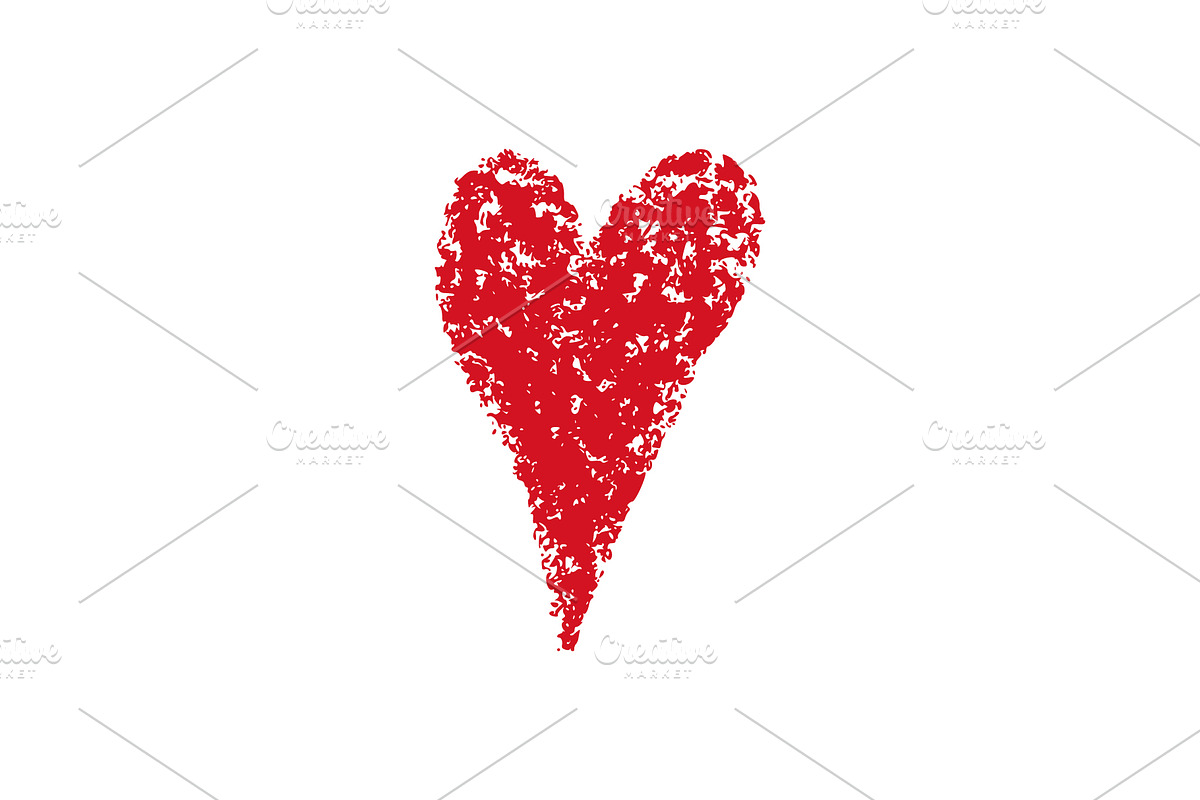 Crayon Doodle Hearts, an Object Graphic by Elena Pimukova (Photo 20 of 36)