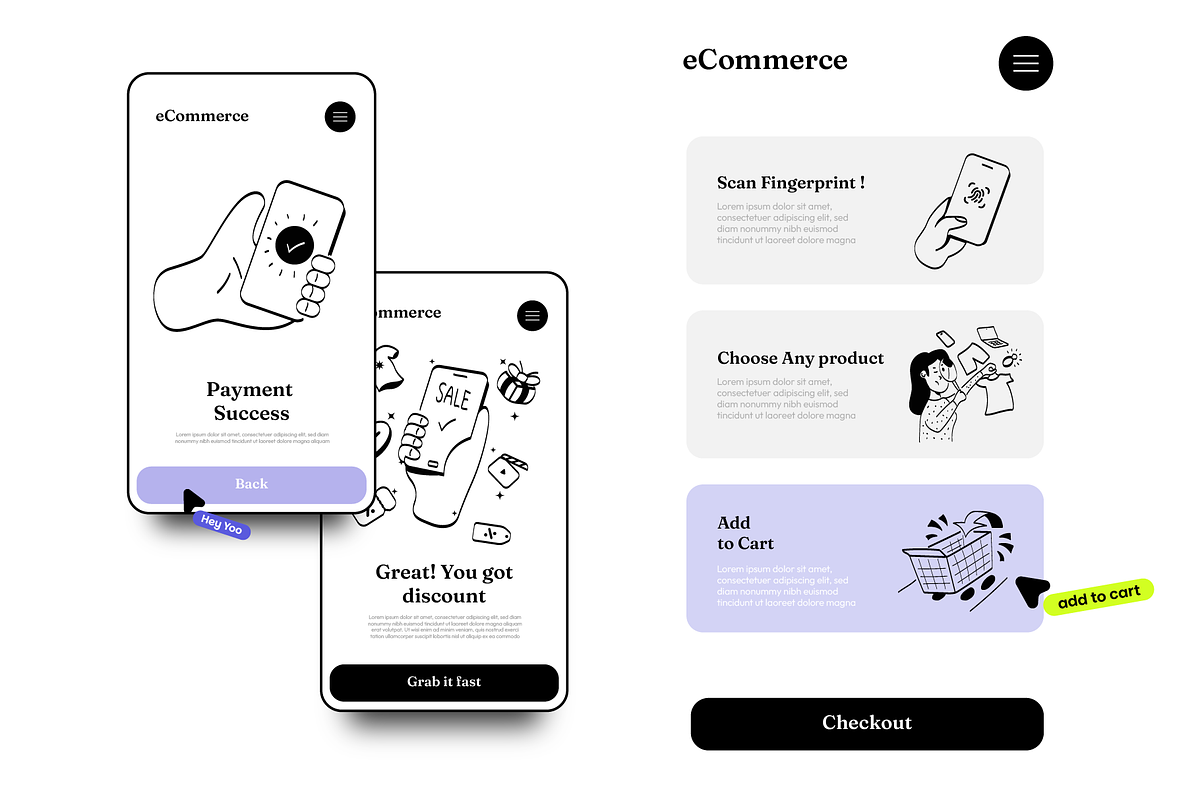 26 UX Illustration | eCommerce, a Work Illustration by Directico Design Kit (Photo 2 of 5)