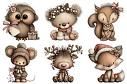 Cute Cartoon-Christmas Clipart Png, an Illustration by Craft Nest (Thumbnail 8 of 11)
