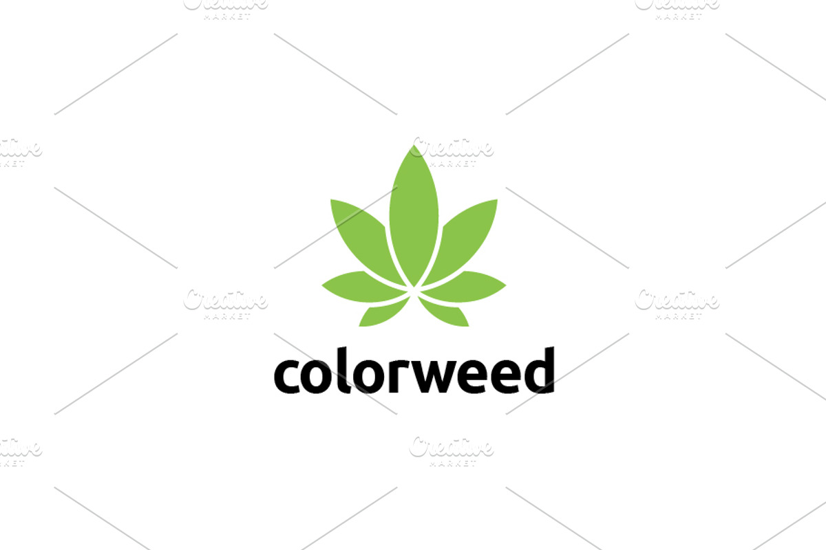 Color Weed / Marijuana / Cannabis, a Branding & Logo Template by bvcreates (Photo 3 of 8)