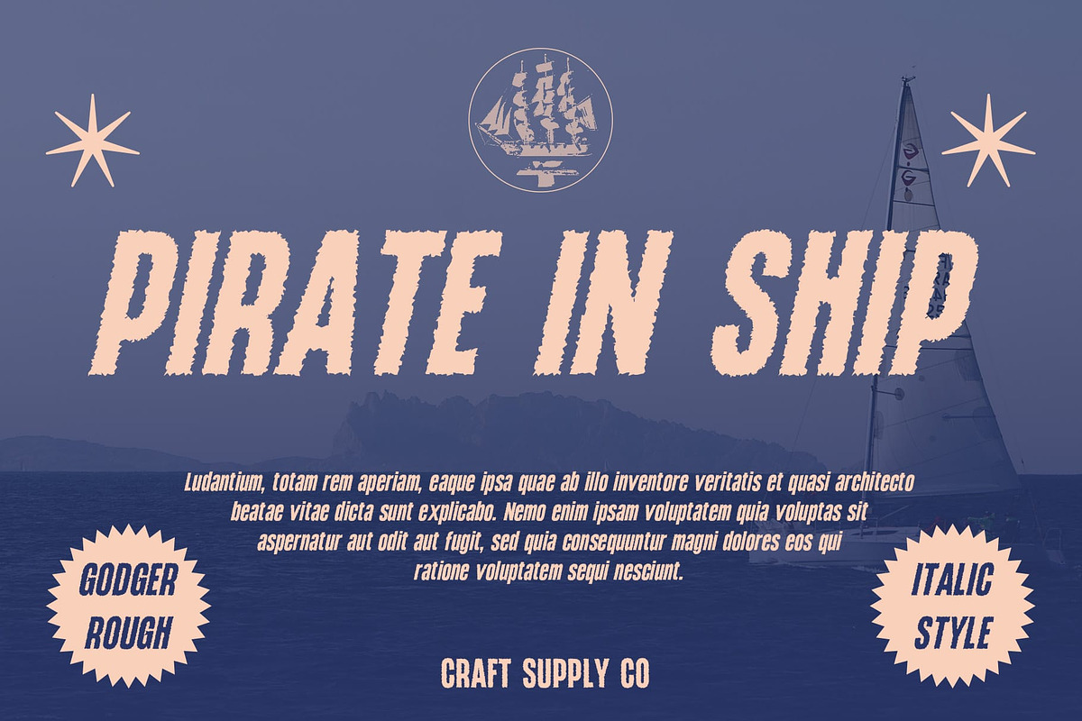 Godger Rough, a Sans Serif Font by Craft Supply Co. (Photo 5 of 8)