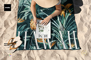 Beach Towel Mockup Set