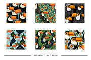 Toucans Retro Art Style Designs, a Pattern Graphic by karenfoleyphoto (Thumbnail 6 of 13)