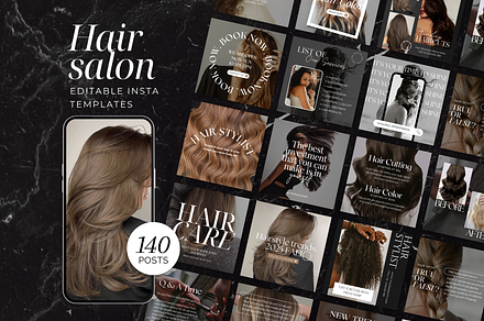 Hair Instagram Post Template