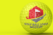 Golf Ball Logo Mockup - 6 views, a Merchandise Mockup by Illusiongraphic (Thumbnail 11 of 14)