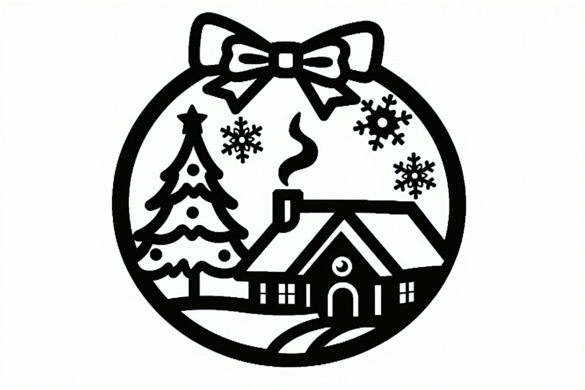 Christmas Laser Cut Ornament Bundle, a Graphic by musafir_fashion (Photo 10 of 16)